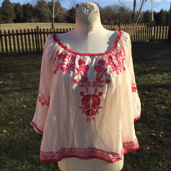 Anthropologie Tops - Anthropologie Love Sam Boho Shirt Size XS New